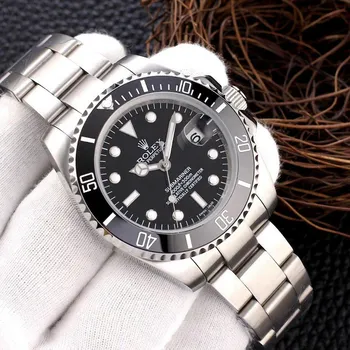 

rolex- Luxury New Men Automatic Mechanical Watches Drive Ceramic Bezel Crystal Sapphire Sport AAA Watch 12