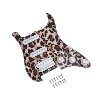 

XSXS--Electric Guitar Pickguard 3-Ply Ssh Loaded Prewired Humbucker Pickguard Pickups Set for Guitar