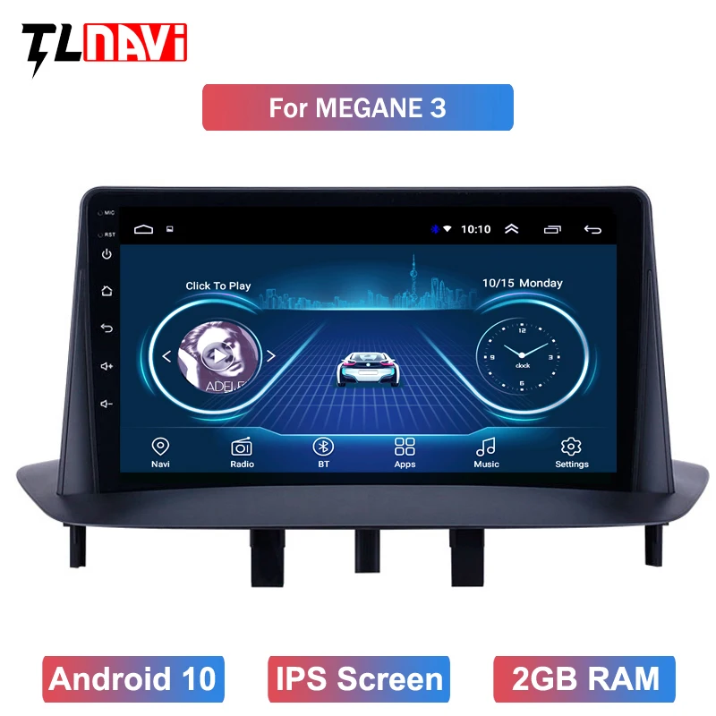 GPS автомобильное радио 9 дюймов Android 10 HD сенсорный экран для Renault Megane 3 2009 2010 2011 2012 2013