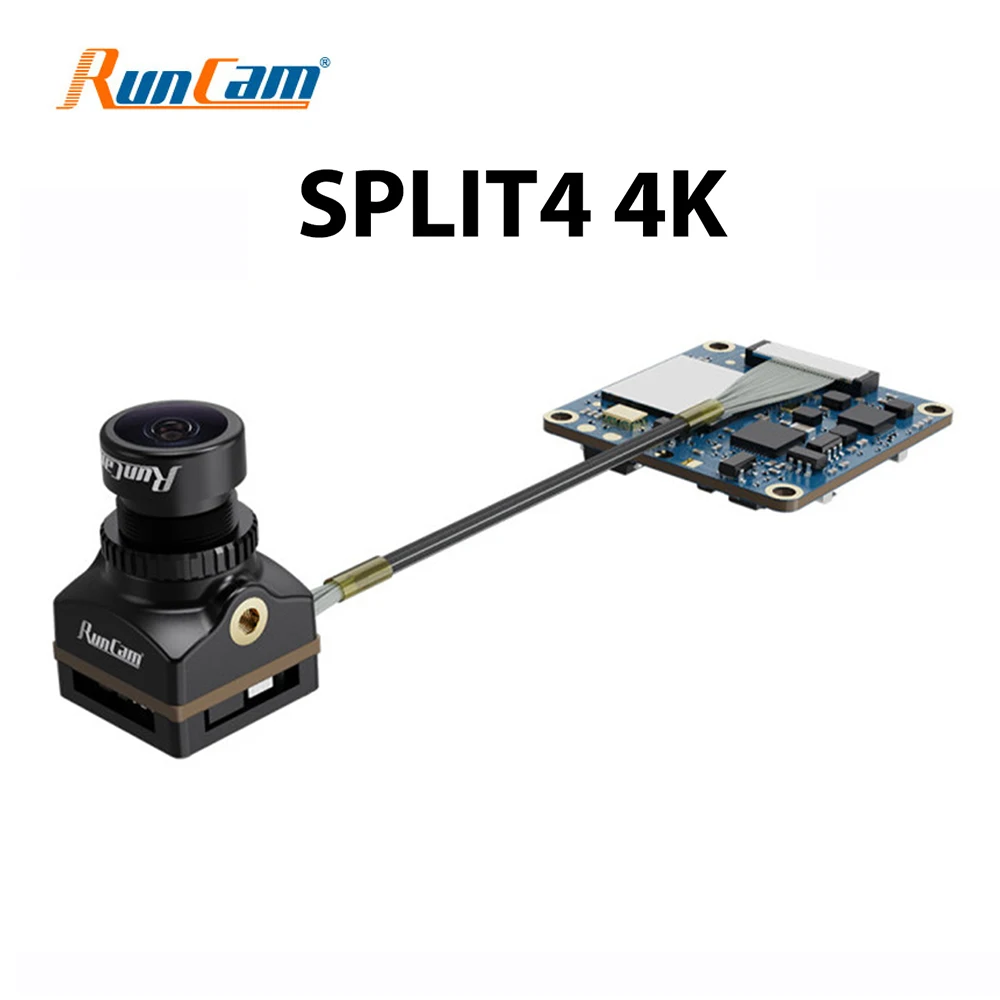 

RunCam Split 4 Split4 4K FPV Camera with FOV 140Â° Low Latency, DC 5-20V Nano HD Recording 16:9/4:3 for FPV Racing Drone