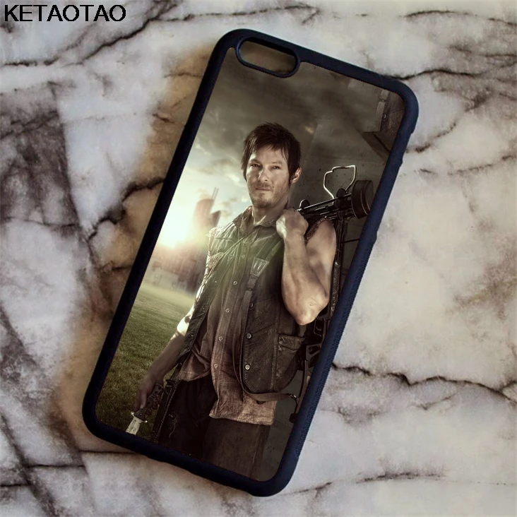 Бежевый Чехол KETAOTAO The Walking Dead Rick для samsung galaxy S4 S5 S6 S7 S8 S9 S10 edge Note из мягкого ТПУ резины и силикона - Цвет: Бежевый