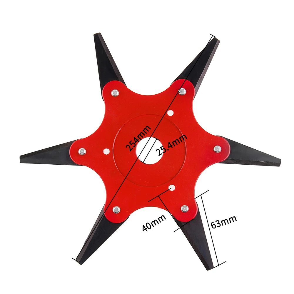 6 зубов диск для резания газонокосилки триммер для головы по измельчению травы металлические лезвия Головка триммера для газонокосилки для дома и сада