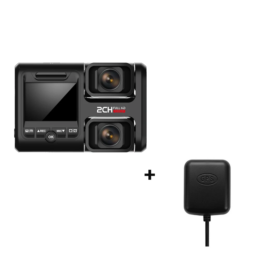 with GPS Aaba J07 Встроенный Wi-Fi приложение WDR Автомобильный видеорегистратор Камера с gps видеорегистратор 360 градусов вращающаяся камера ночного видения 24H монитор парковки 1080P - Название цвета: with GPS