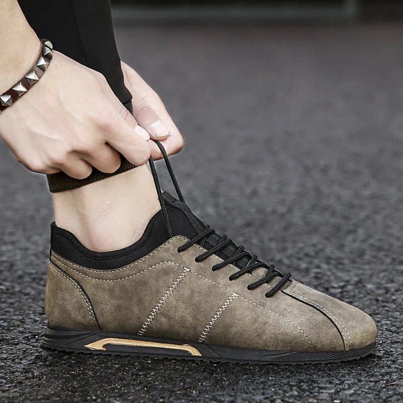 Hot Sale Retro Causal Shoes Men Autumn Outdoor Comfort Flat Mens Shoe Lace-up Low Top Male Sneakers Breathable Zapatillas Hombre |