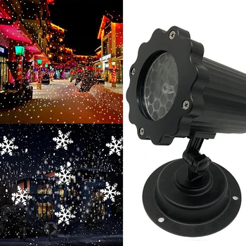 

Christmas Snowflake LED Projector Lights Festival Holiday Home Party Decor Night Lamp Snow Projector Light Christmas Decoration
