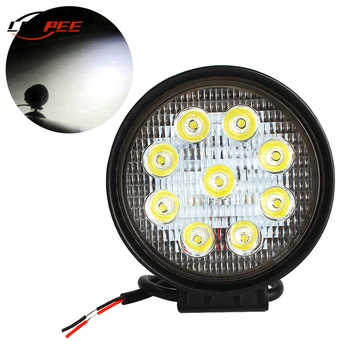 

LEEPEE LED Work Light Universal 7W 6000K Offroad ATV SUV Car Tractor Truck Car-styling Epistar Flood Auto Pickup Spot Beam