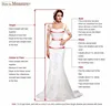 2 In 1 Wedding Jumpsuit With Detachable Skirt Two Pieces Bridal Dresses Pants Suit For Women Lace Tulle V-Neck Sweep Train Gowns 6