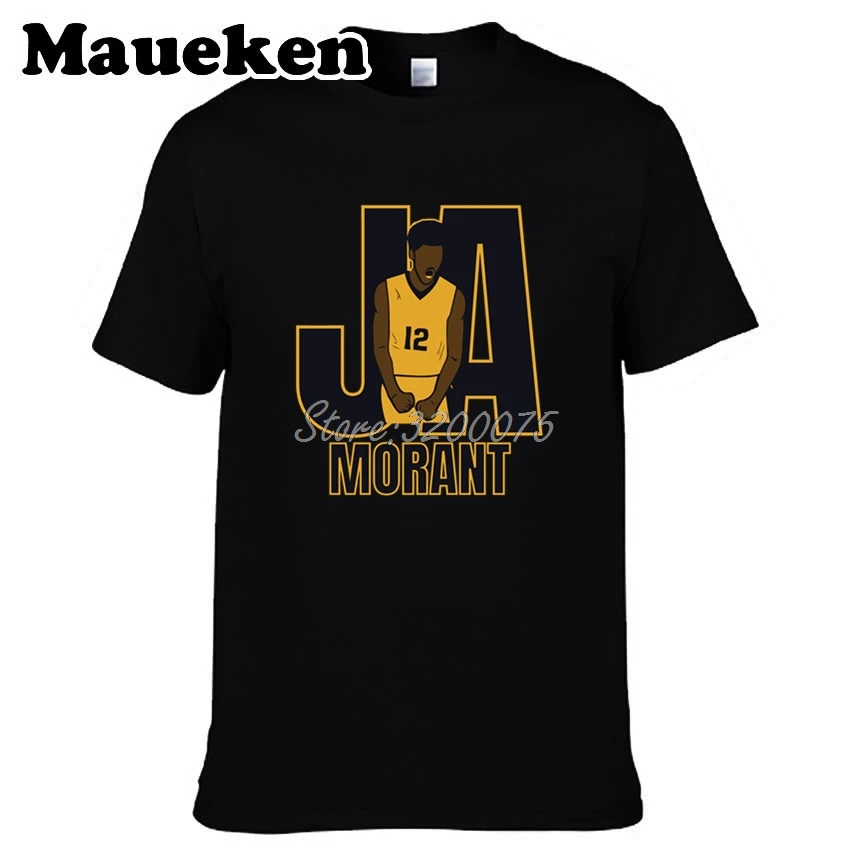 Мужская футболка Ja Morant 12 одежда футболка мужская футболка для фанатов Memphis футболка с круглым вырезом W19101922