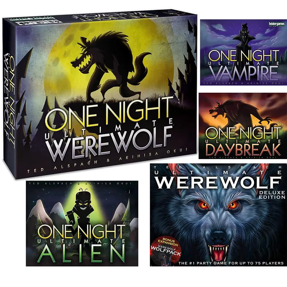 One Night Ultimate Werewolf Daybreak настольная игра бренд Alien and Deluxe Edition карточная игра Daybreak вампир игрушка подарок
