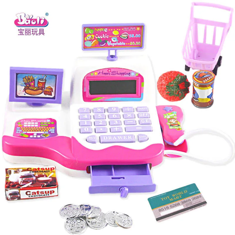 

Polaroid 901 Model Multi-functional Supermarket Cash Register Children'S Educational Interactive Play House Sound And Light Cash