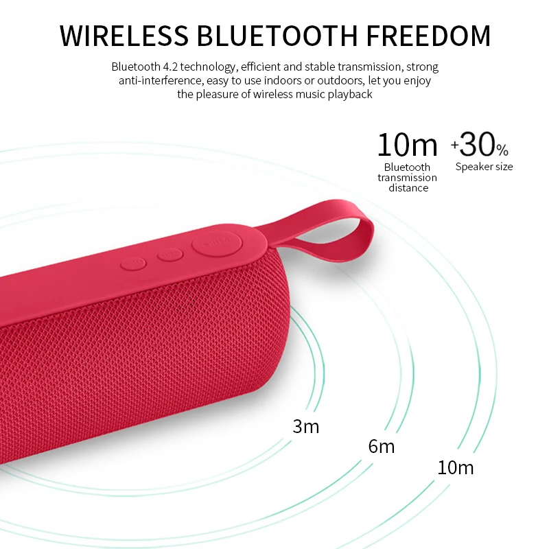 Беспроводная уличная Портативная звуковая коробка 3D стерео музыкальная Bluetooth