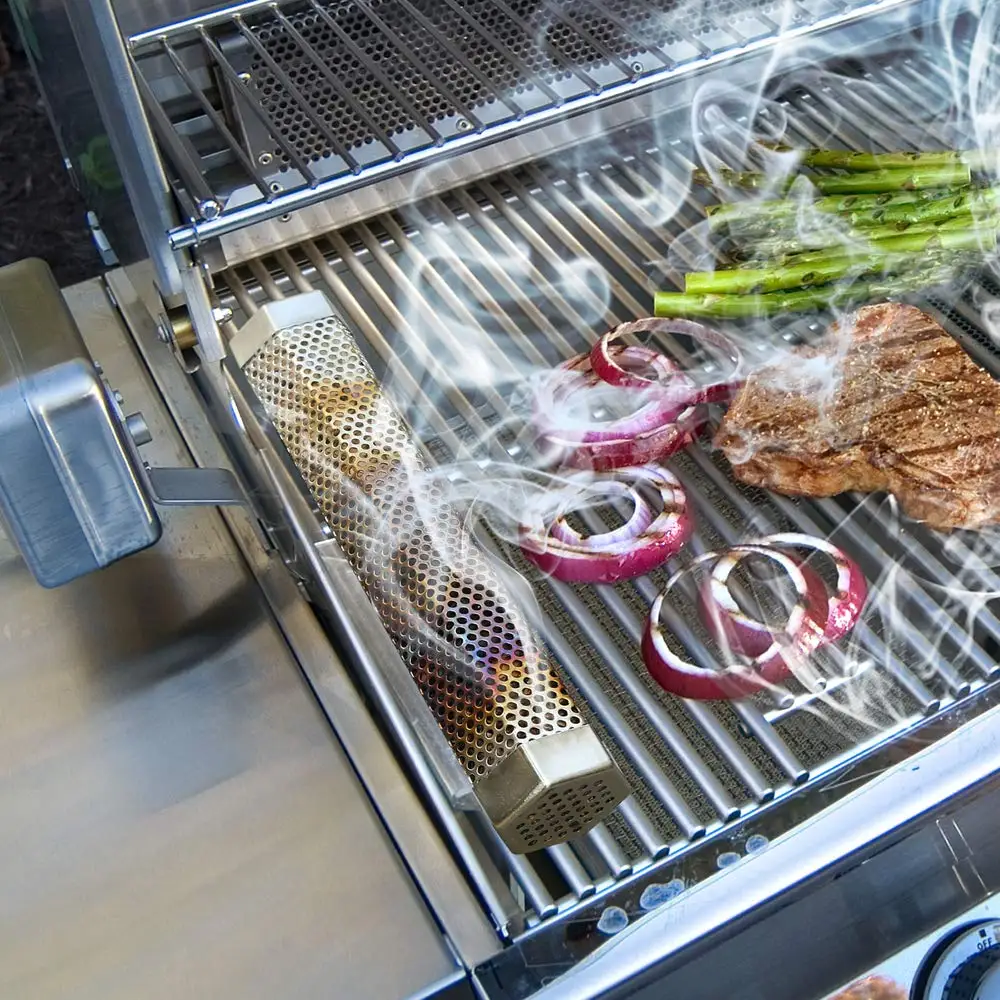 Hexagon Tube Grill Smoker (5)