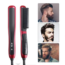 Выпрямитель для бороды для мужчин многоцелевой волос Расческа для локонов объем до волос показать кепки электрическое отопление расческа
