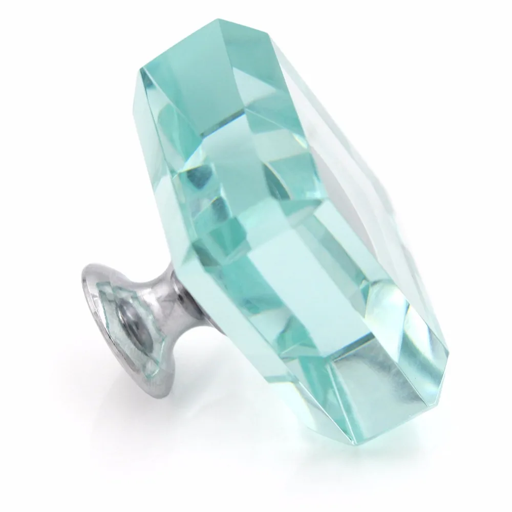 Kitchen Cabinet Cupboard Furniture Door Handle Crystal Glass Knob Dresser Wardrobe and Drawer Pull Transparent Quality Square K9|Ручки