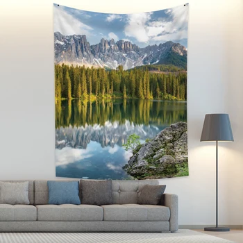 

Lake Mountain Tapestry Printed Wall Hanging Tapestry Polyester Tapestry