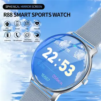 

Fashion Sports Watch Smart Bracelet R88 Round Screen Bluetooth Oxygen Sleep Monitoring Detection Call Reminder IP67 Waterproof