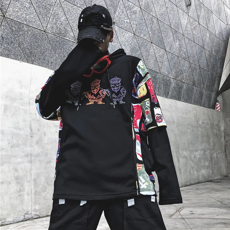 April MOMO, модные уличные черные толстовки в стиле хип-хоп, Swag Tyga Sudadera Hombre, Осень-зима, большие размеры, толстовки, свитшоты