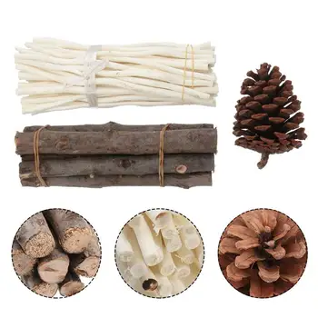 

1 Set of DIY Wood Crafts Creative Hand-made Material DIY Photo Props DIY Wood Sticks Decorative Wood Logs for Nursery Party