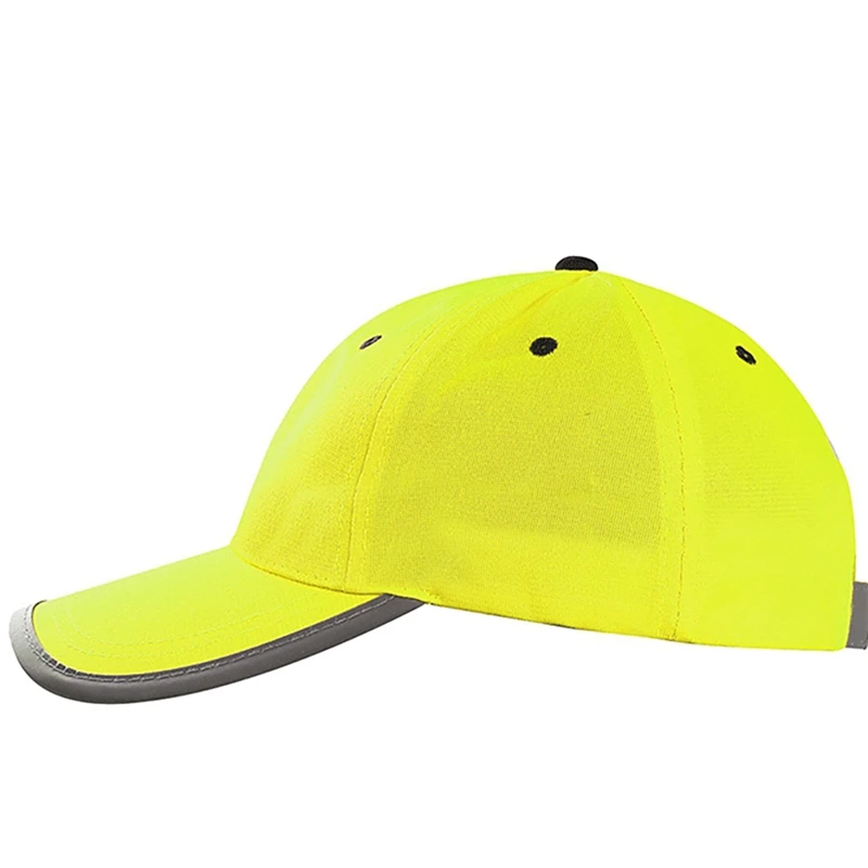 Новое поступление яркая дышащая бейсбольная кепка Солнцезащитная Светоотражающая безопасная шляпа головной убор для спорта на открытом воздухе
