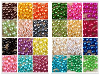 

500g (1.1 Lbs) Top Quality Czech Glass Pearl Round Beads Choose ABS Spacer Beads 4mm 5mm 6mm 8mm 10mm 12mm 14mm