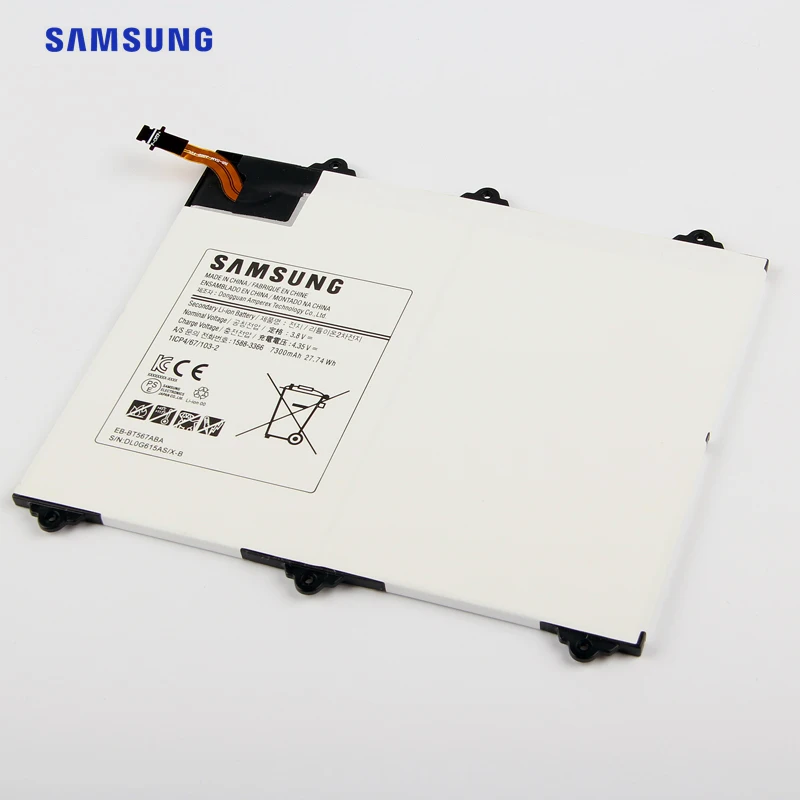 Samsung планшет батарея EB-BT567ABA EB-BT567ABE для samsung Galaxy Tab SM-T560NU T567v 9,6 аутентичная батарея 7300mAh