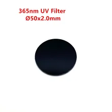 50*2,0 мм 365 нм УФ-фильтр ZWB2 черное стекло используется для вспышки светильник, чтобы устранить Видимый светильник UG1 U-360