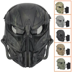 Military Combat Mask Breathable Outdoor Hunting Shooting CS Full Face Mask Army Tactical Paintball Sports Motorcycle Face Mask