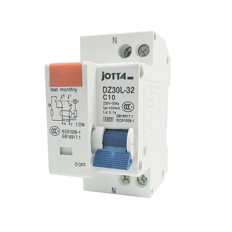 DPNL 1P+ N 16A/20A/25A/32A/63A 230V~ 50 HZ/60 HZ автоматический выключатель с перегрузкой по току и защитой от утечки RCBO