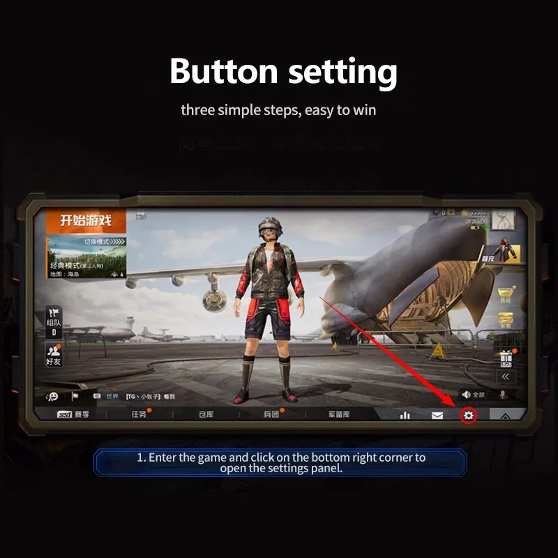 PUBG емкость импульсный игровой коврик контроллер металлическая кнопка пуска непрерывная стрельба огонь геймпад джойстик для IOS Android смартфон