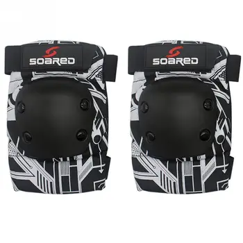 

1pair Adjustable Kids Adult Protection Gear Tactical Outdoor Sports Snowboarding Thickened Winter Skiing Knee Pad Elbow Support