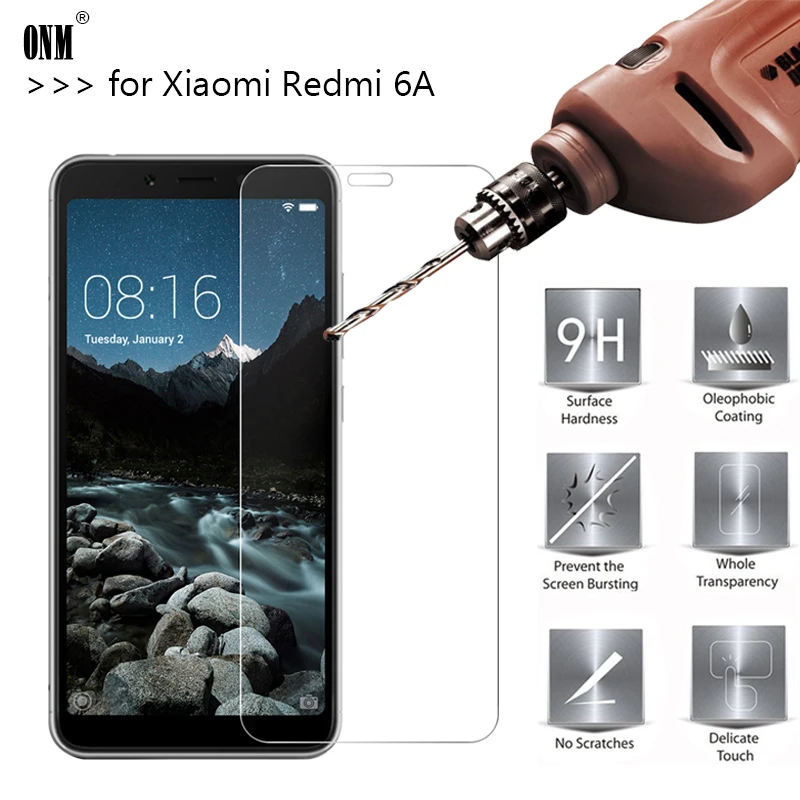 Закаленное стекло премиум класса 2.5D 0 26 мм 9H для Xiaomi Redmi 6A защитная пленка из