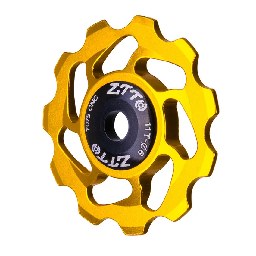ZTTO AL7075 CNC MTB велосипедные керамические Jockey колеса 11t 13t для заднего переключателя шкив дорожный велосипед направляющий ролик 4 мм 5 мм 6 мм