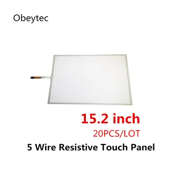 

TS152A5B01*20PCS 15.2 inch analog 5 wire resistive touch panel, AA 310.01*232mm, OA 332.88*248.88mm,panel only