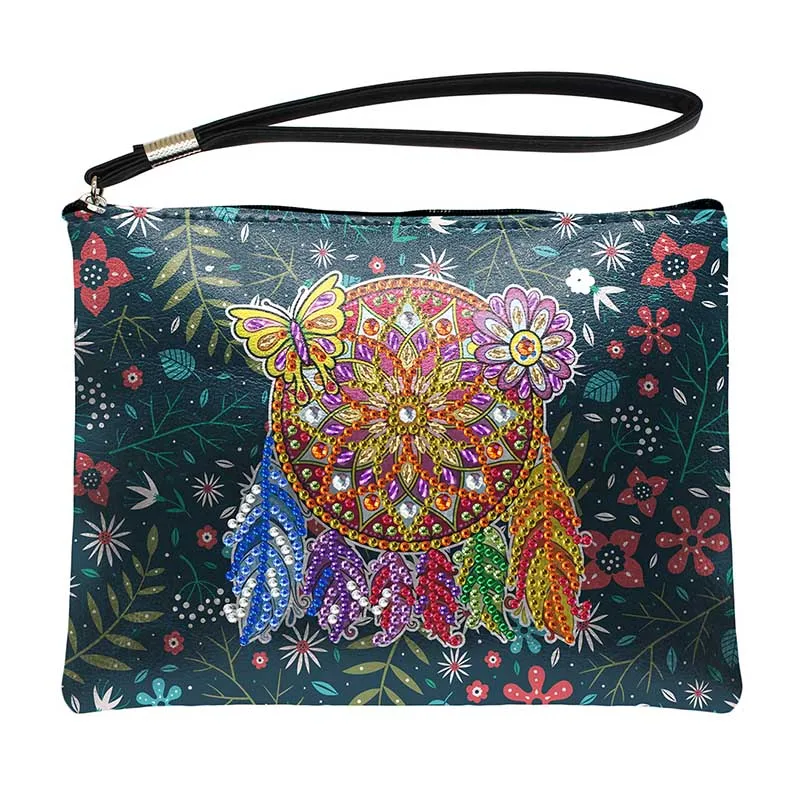 HOMFUN специальная форма алмазная живопись сумки кошелек для женщин 5D DIY Алмазная Вышивка Бабочка Искусство рождественские подарки - Цвет: QB14