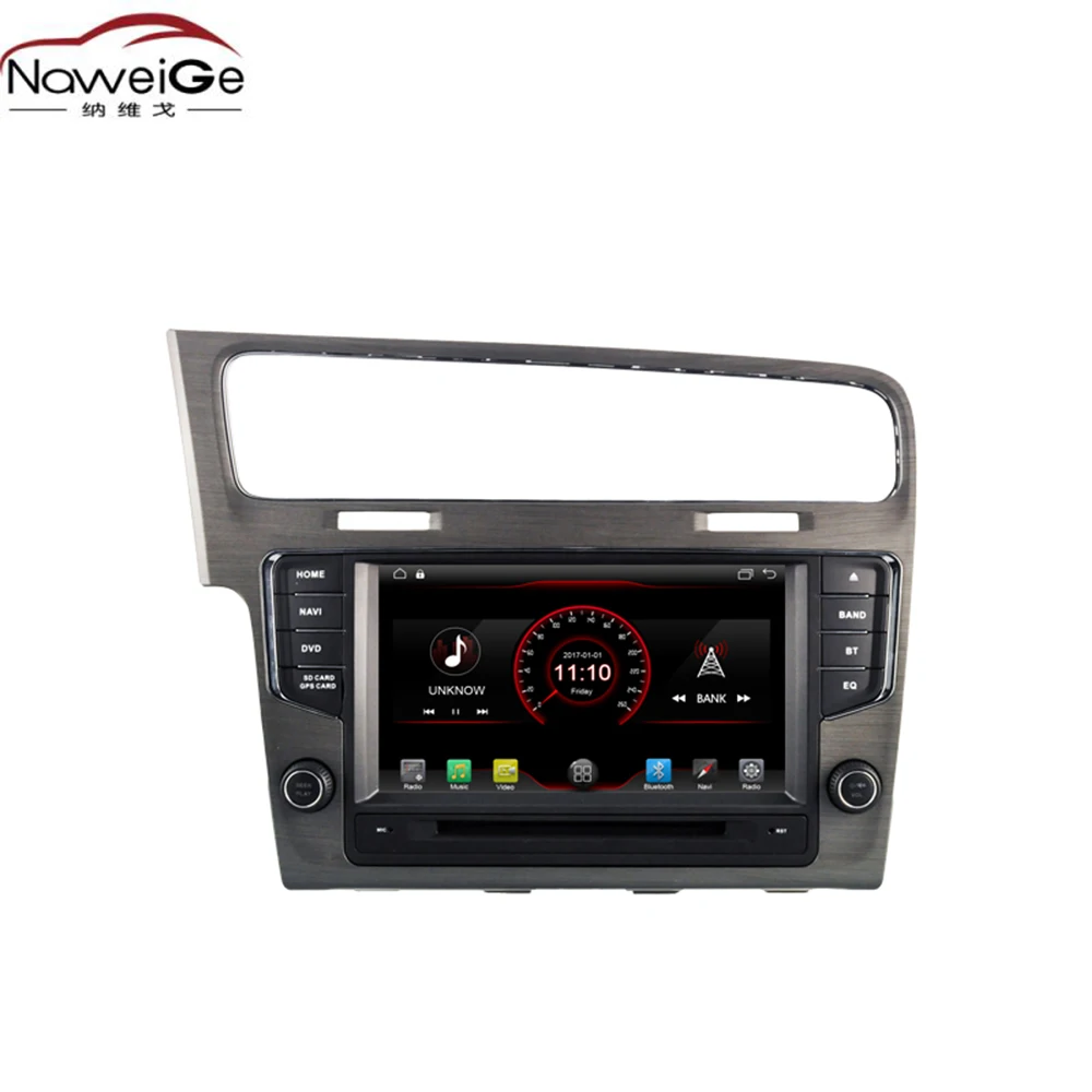 NaweiGe 7 дюймов Android четырехъядерный MTK 9,1 2+ 16 ГБ Автомобильный dvd для VolksWagen GOLF B7 Авторадио gps навигация автомобильный мультимедийный проигрыватель