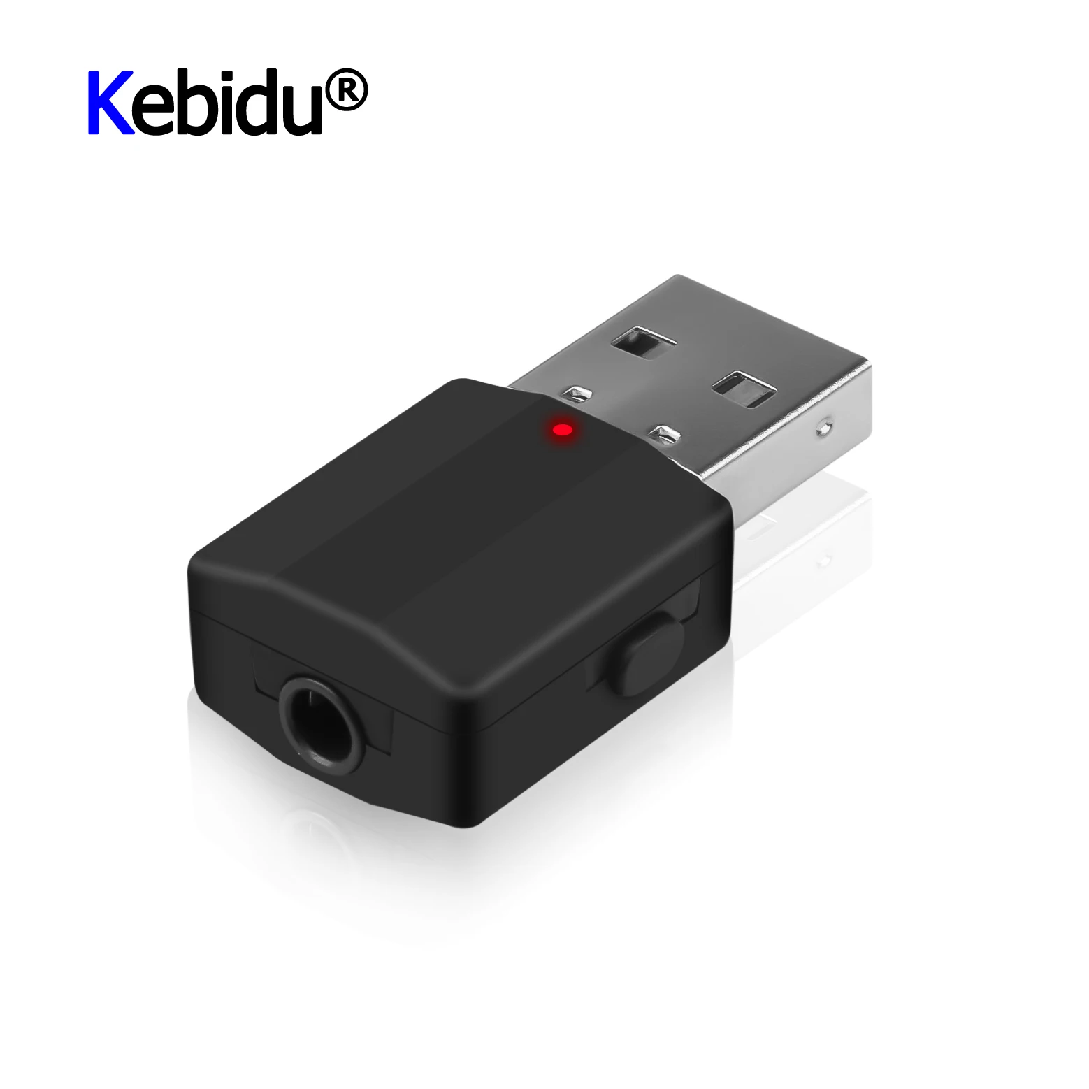 Беспроводной адаптер 2 в 1 Bluetooth приемник передатчик Черный Мини стерео V5.0 AUX RCA USB 3