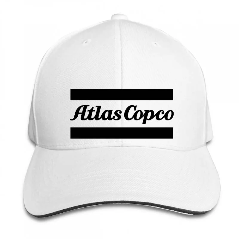 Atlas Copco, бейсбольная кепка с логотипом, для мужчин и женщин, Кепка-Дальнобойщик, модная Регулируемая Кепка - Цвет: 2-White