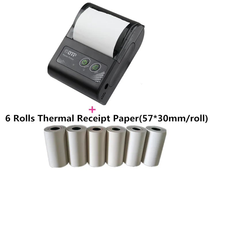 GOOJPRT Bluetooth Wireless Mobile 58MM Mini Thermal Receipt Printer Portable Support Andriod And iOS POS For Supermarket | Компьютеры и