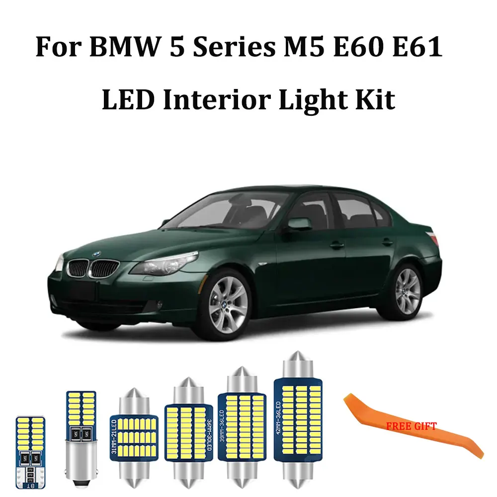 21X белый Canbus Error Free светодиодный для BMW 5 серия M5 E60 E61 седан универсал внутренний