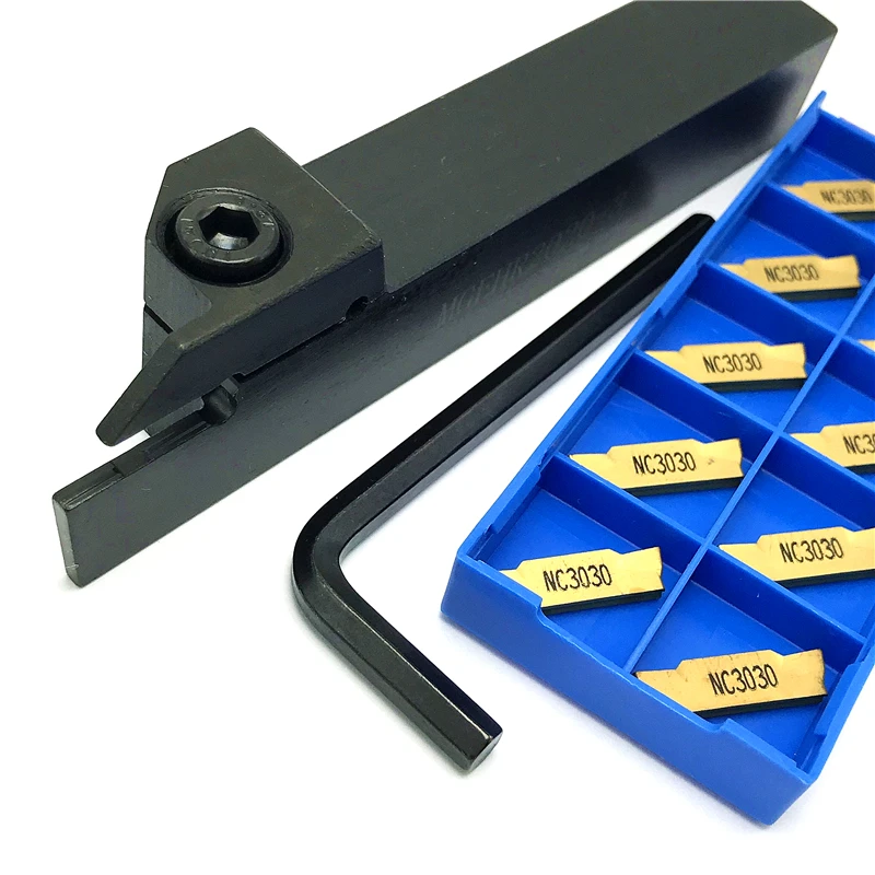 10 шт. MGMN300 PC9030 NC3020 NC3030 пазовые вставки + 1 MGEHL1616-3 токарный станок держатель