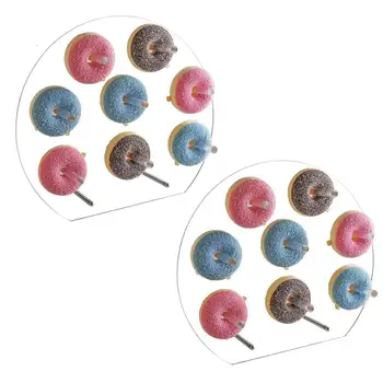 

Acrylic Donuts Display Stand Wedding Birthday Party Cake Doughnut Clear Racks Display Stand for home diy tools parts 40A
