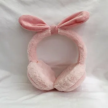 

Fashion Plush Womens Headphones Ear Muffs Warm Fur Earmuffs Earphones for Girls Winter Ear Warmer Skin Protector Headsets Bow