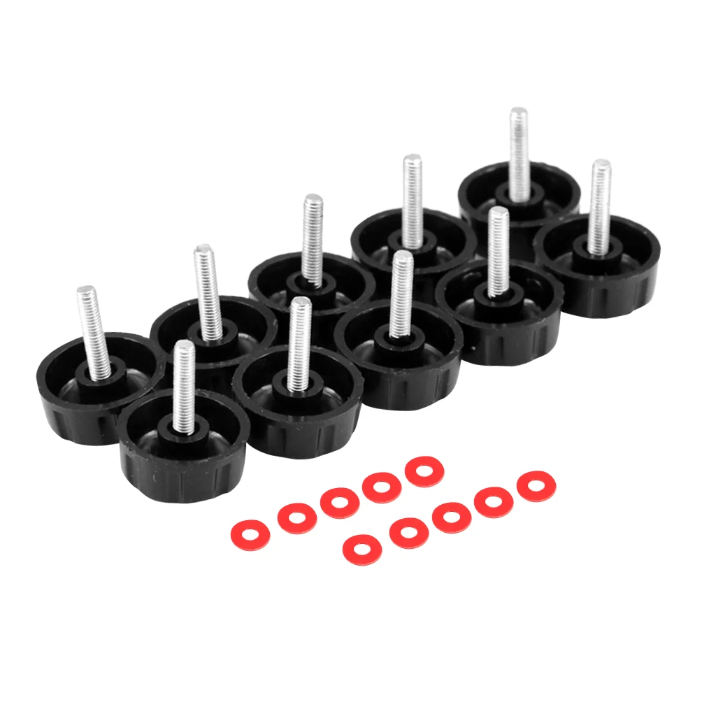 10 Pcs. 2mm Plastic Screw Knob Replacement Screws Nuts For Fishing Reel Stationary Roller Handle | Спорт и развлечения