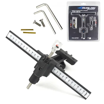 

Metal Recurve Bow Sight Aluminium Alloy Black Light-weight CNC High Precision