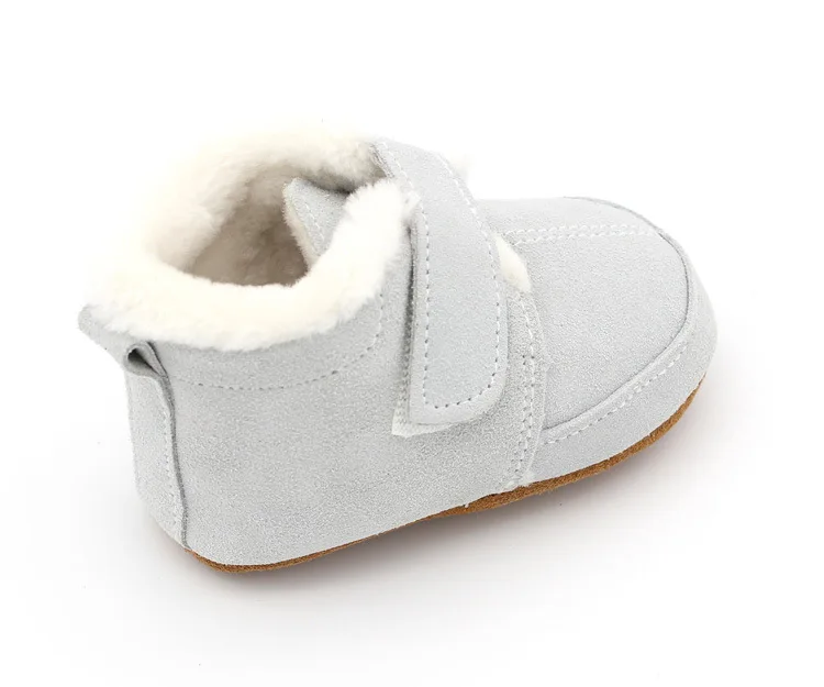 Dolakids/Новые теплые замшевые туфли из воловьей кожи для младенцев и малышей, мягкая кожаная обувь на мягкой подошве для малышей 0-24 месяцев