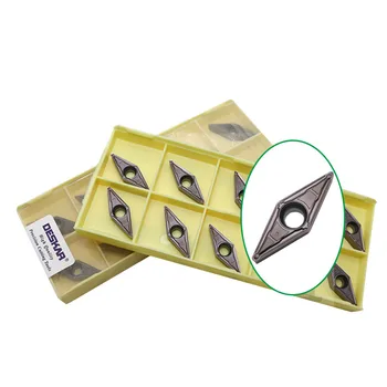 

10Pcs DESKAR VBMT160404 VBMT 160408 MV LF6018 LF6118 carbide Inserts CNC turning tools For Lathe Cutting