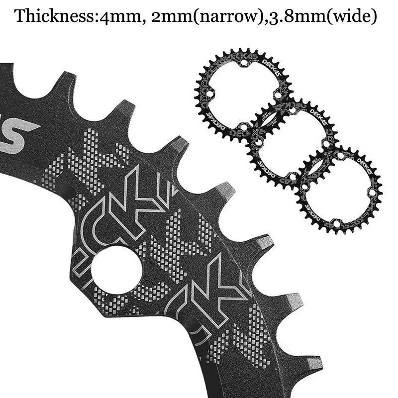 DECKAS Chainring 96BCD-S Narrow Wide MTB Chain Ring MTB Road Bicycle RoundOval Chainwheel 32-38T Fit SHIMANO XTR,XT,SLX (2)