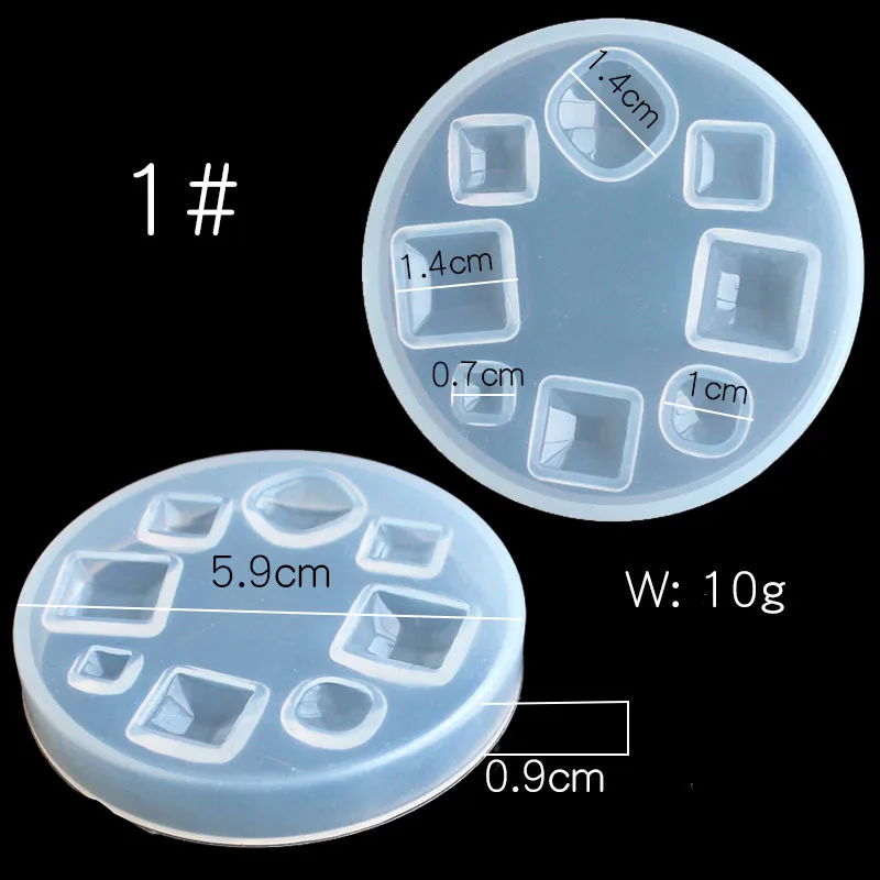 1 шт силиконовые формы для ногтей ювелирные изделия инструменты DIY дизайн силиконовые подвесные Шаблоны Шаблон Ювелирные изделия формы - Цвет: 1