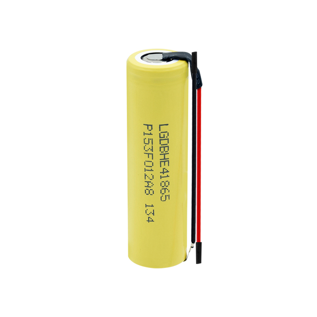 Rechargeable 3.7V 18650 Lithium  batteries  2500mAh Li-lon Battery 18650 35A discharge For Flashlight + DIY Silica gel Cable