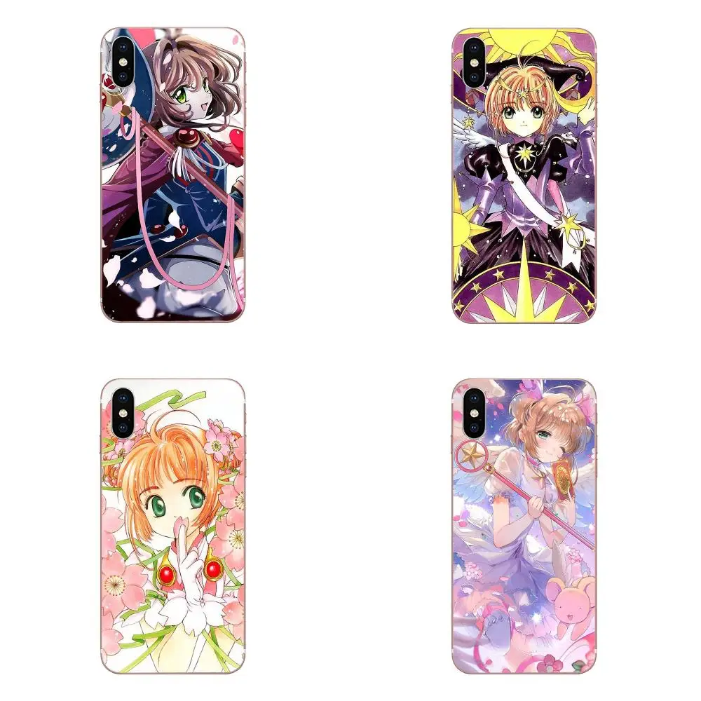 

For LG K50 Q6 Q7 Q8 Q60 X Power 2 3 Nexus 5 5X V10 V20 V30 V40 Q Stylus TPU Accessories Pouches Sakura Card Captor Cardcaptor